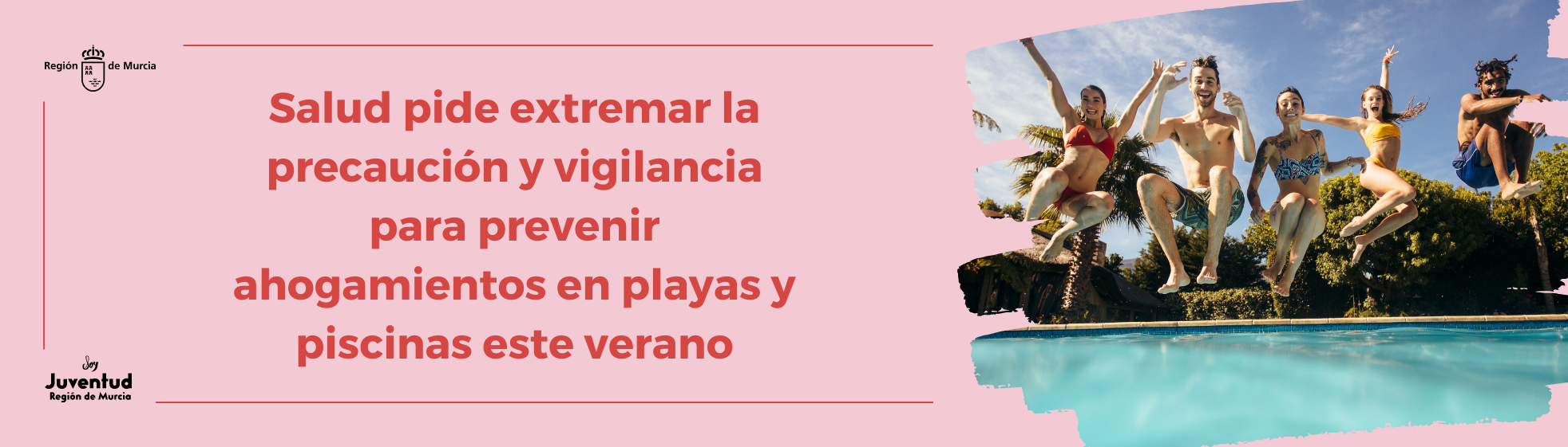 Salud pide extremar la precaución y vigilancia para prevenir ahogamientos en playas y piscinas este verano