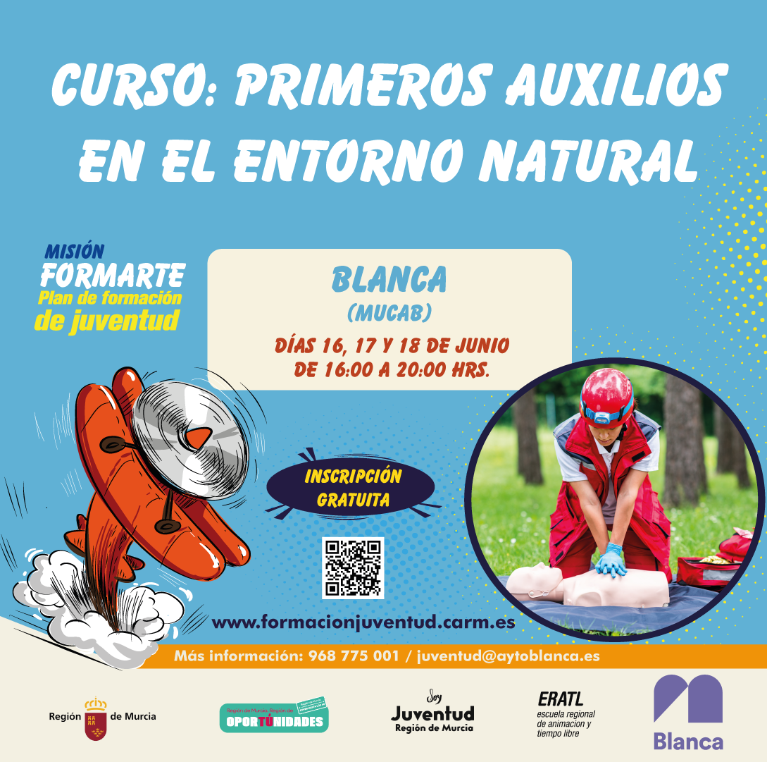 CURSO GRATUITO EN BLANCA: PRIMEROS AUXILIOS EN EL ENTORNO NATURAL