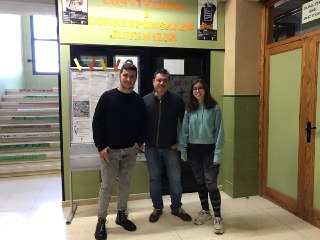 Amin, Oussama y Mario, corresponsales del IES Gil de Junterón de Beniel