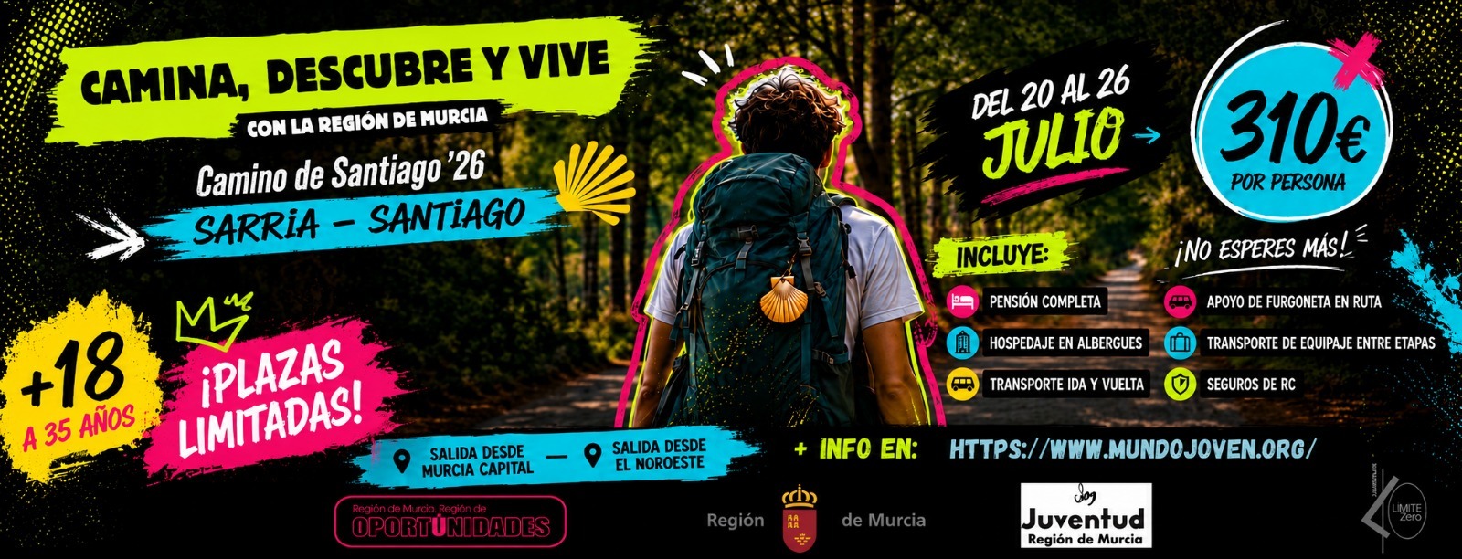 CAMINO DE SANTIAGO FRANCÉS JUVENTUD REGIÓN DE MURCIA 2026